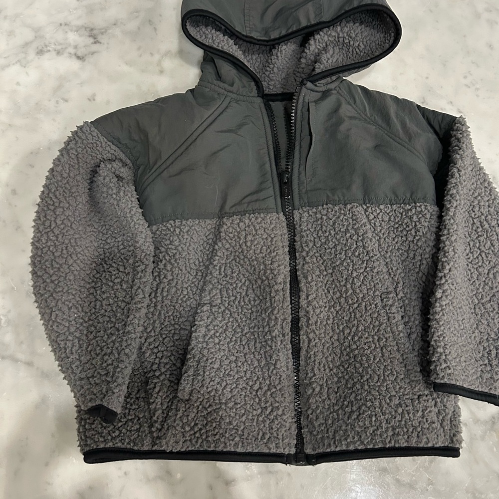 Old Navy Kids Two-Tone Gray Puffer Jacket